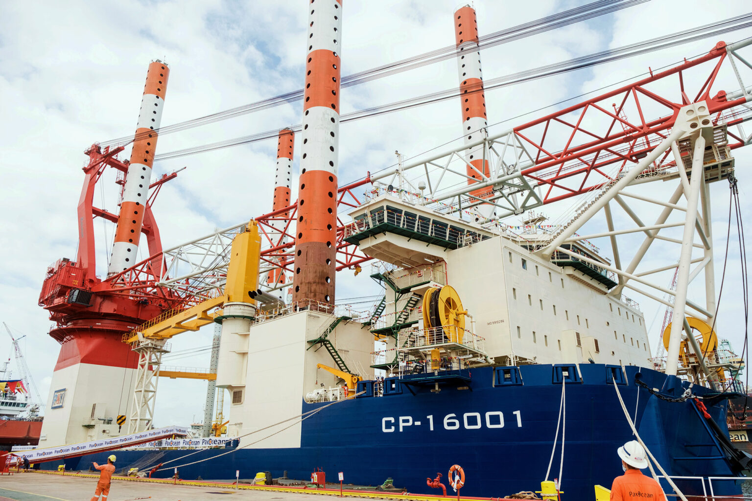 Completion of CP-16001, new offshore installation vessel Japan